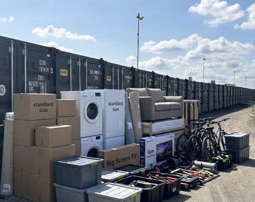 How much can fit in a 20ft Storage Container?